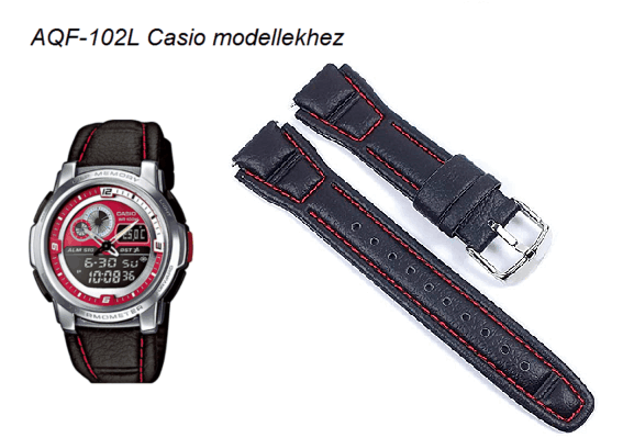Casio AQF-102 karóra Bőrszíj