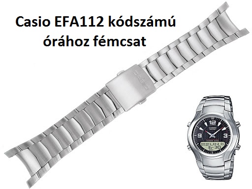 Casio EFA112 órához fémcsat