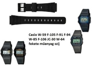 Casio-W-59-F-105-F-91-F-94-W-85-F-106-JC-30-W-64-fekete-muanyag-szij