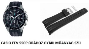Casio efv-550p fekete műanyag szíj