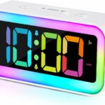 DL24-120 RGB colorful Light ébresztő óra