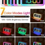 DL24-120 RGB colorful Light ébresztő óra