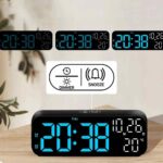 2802 LED Ébresztős óra Hőmérséklettel (2)