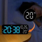 2802 LED Ébresztős óra Hőmérséklettel (2)