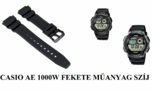 CASIO AE-1000W-1A FEKETE MŰANYAG SZÍJ