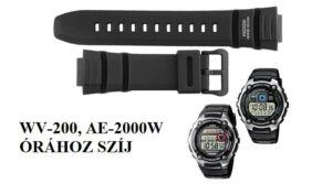 CASIO AE-2000W FEKETE MŰANYAG SZÍJ