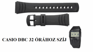 CASIO DBC 32 FEKETE MŰANYAG SZÍJ