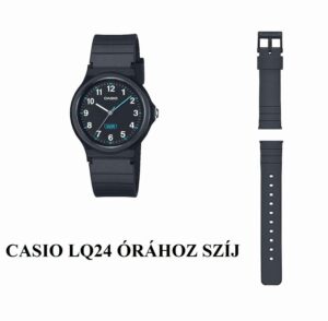 CASIO LQ24 FEKETE MŰANYAG SZÍJ