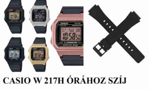 CASIO W217H FEKETE MŰANYAG SZÍJ