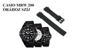 Casio MRW-200 fekete műanyag szíj