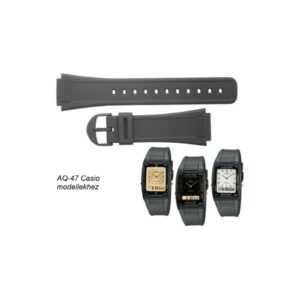 CASIO AQ 47 FEKETE MŰANYAG KARÓRA SZÍJ (2)
