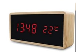 DL24-74(75) Bambusz tokos hálózati óra DL24-74(75) Bambusz tokos hálózati óra