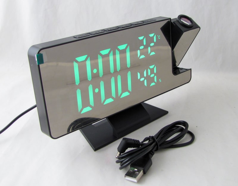 DS-3718LW zöld kijelzős projektoros hálózati óra3 DS-3718LW zöld kijelzős projektoros hálózati óra