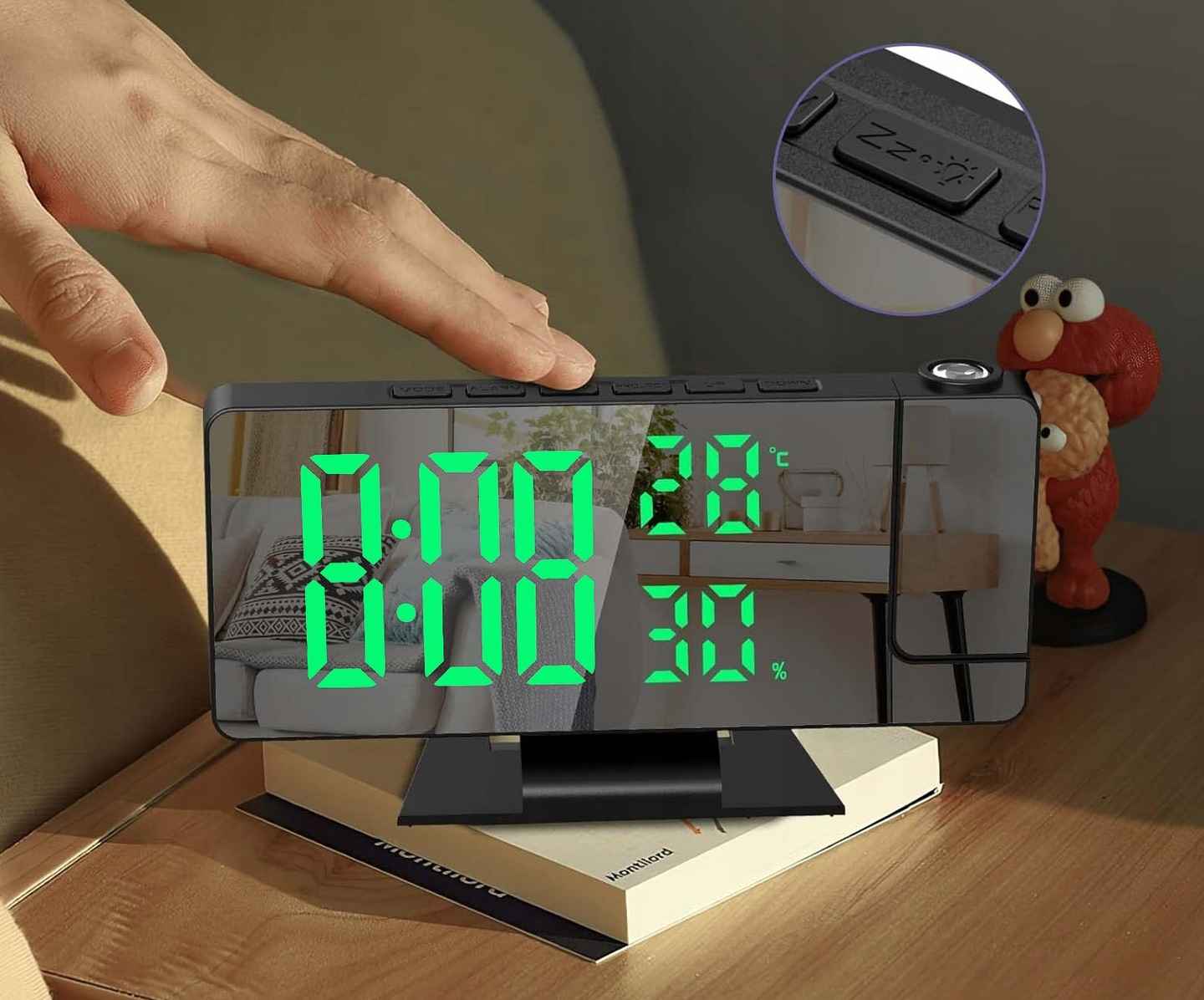 DS-3718LW zöld kijelzős projektoros hálózati óra9 DS-3718LW zöld kijelzős projektoros hálózati óra