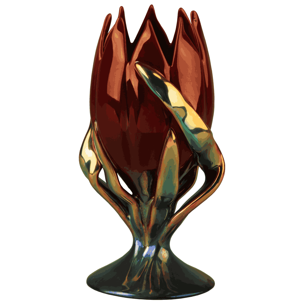 ZSOLNAY 5381 TULIPÁN EOSIN ZSOLNAY 5381 TULIPÁN EOSIN